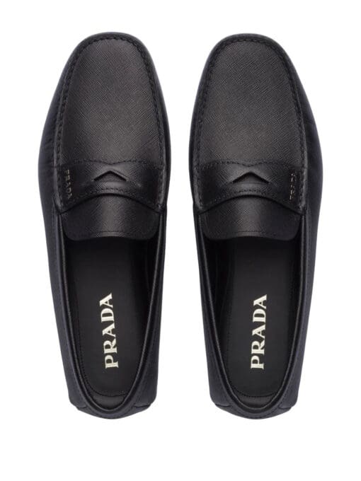 Prada  leather slip-on loafers - Image 4