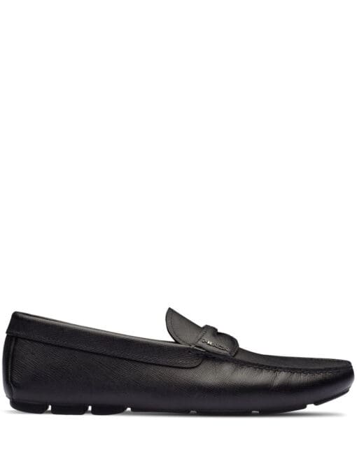 Prada  leather slip-on loafers