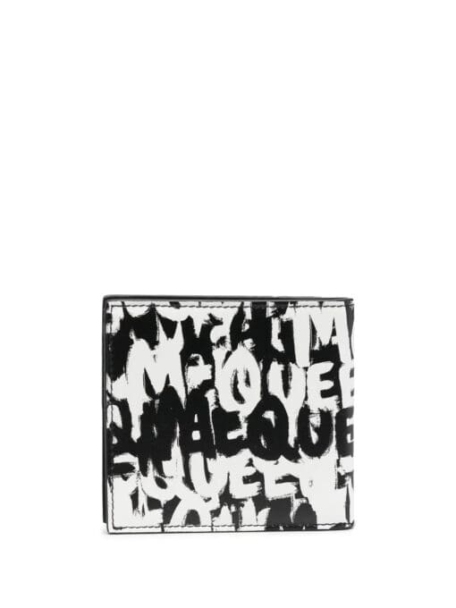 Alexander McQueen  graffiti logo-print wallet - Image 2