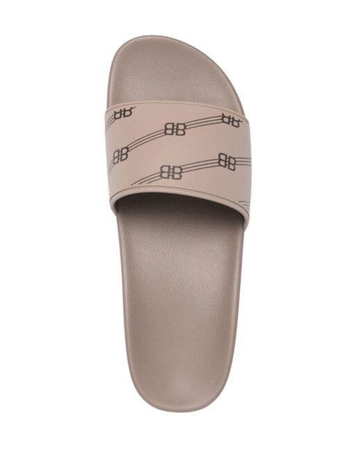 Balenciaga  all-over logo-print clog slides - Image 4