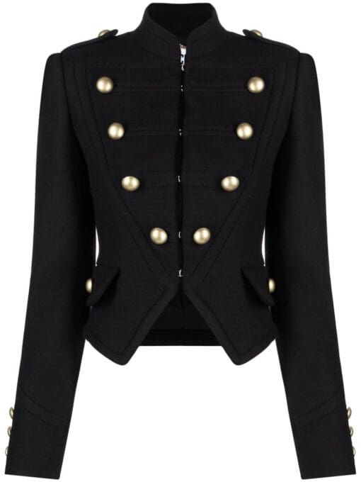 Moschino  button-detail military-style jacket