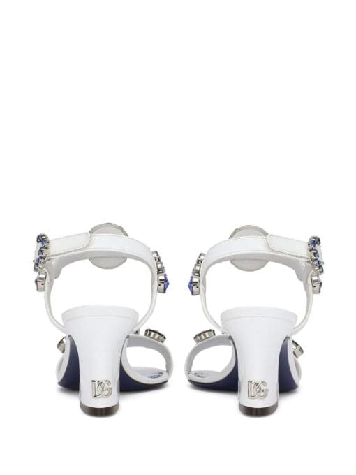 Dolce & Gabbana  embellished geometric-heel 60mm sandals - Image 3