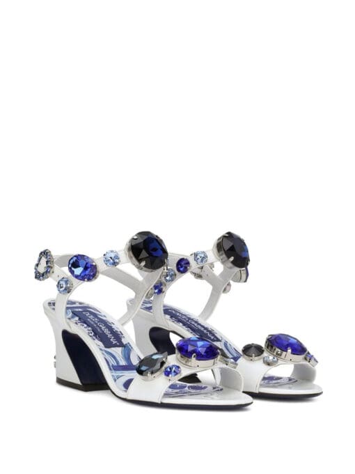 Dolce & Gabbana  embellished geometric-heel 60mm sandals - Image 2