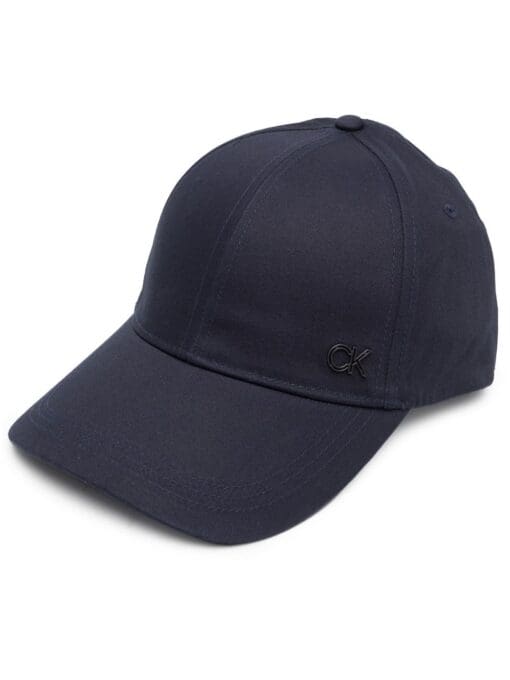 Calvin Klein  logo-plaque organic cotton cap