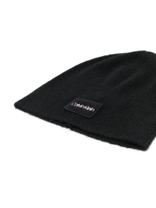 Calvin Klein  logo-patch beanie - Image 2