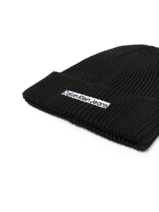 Calvin Klein  Institutional-patch knit beanie - Image 2