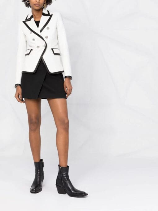 Philipp Plein  two-tone leather blazer - Image 2