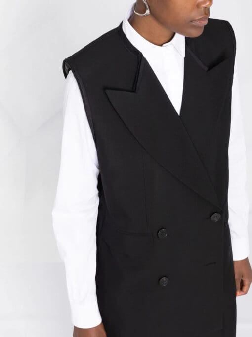 Alexander McQueen  peak lapels double-breasted vest - Image 3