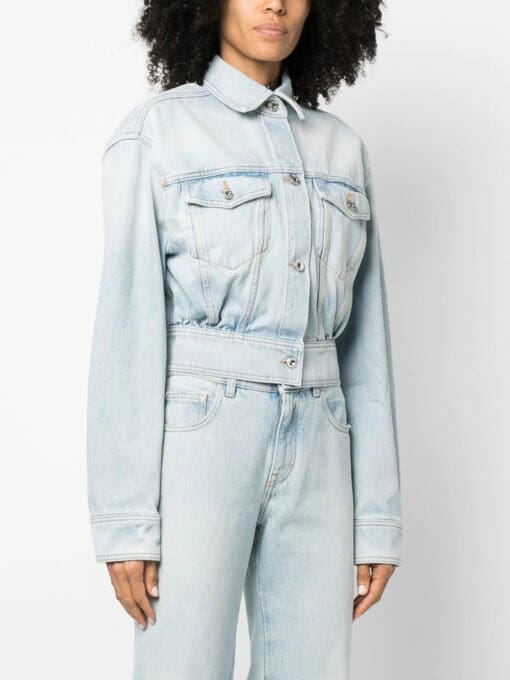 Off-White  cropped denim jacket - Image 3