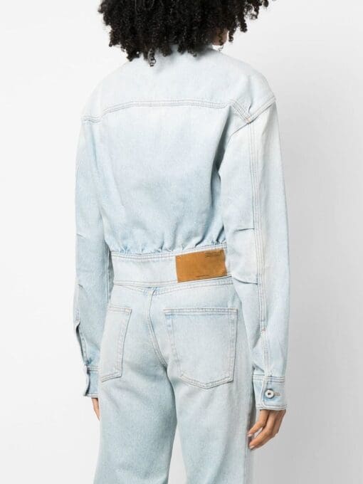 Off-White  cropped denim jacket - Image 4