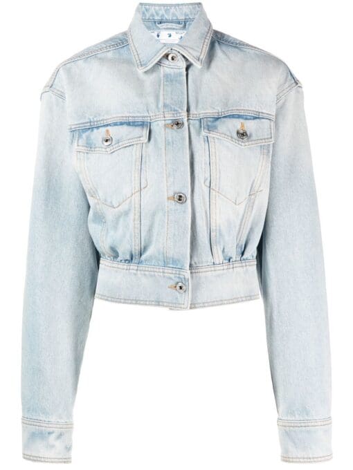 Off-White  cropped denim jacket