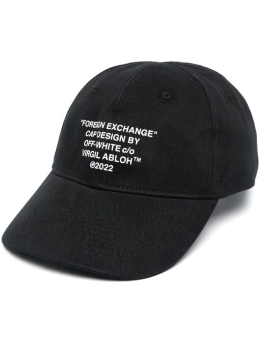 Off-White  "Foreign Exchange" baseball cap