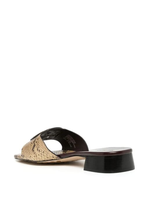 Tory Burch  logo-embellished python-effect sandals - Image 3