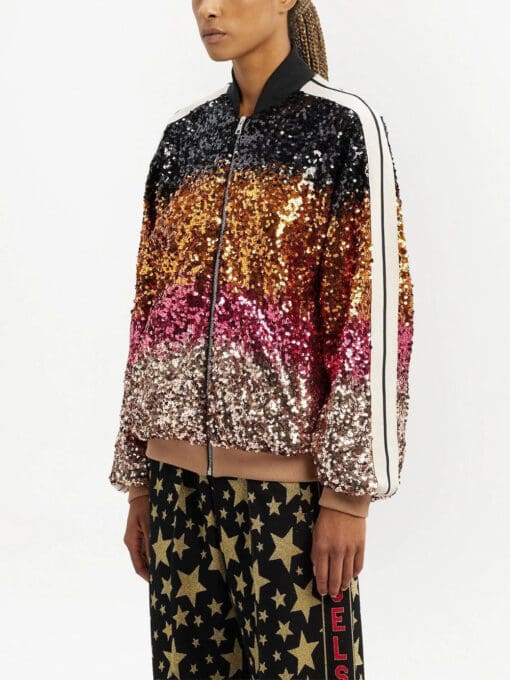 Palm Angels  show sequins bomber jacket - Image 4