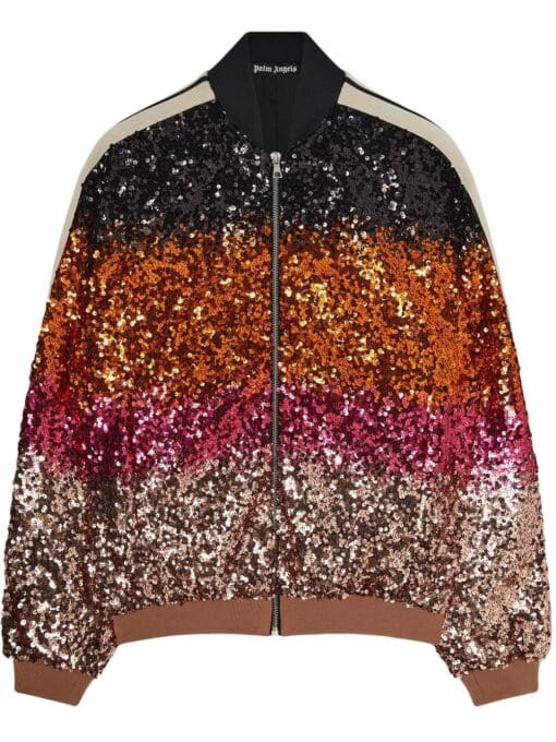 Palm Angels  show sequins bomber jacket