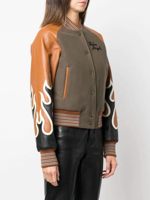 Palm Angels  flame-print bomber jacket - Image 3