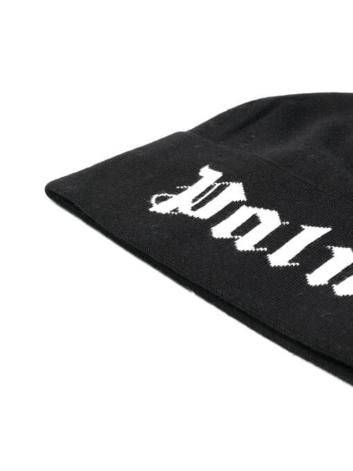 Palm Angels  intarsia-knit logo beanie - Image 2