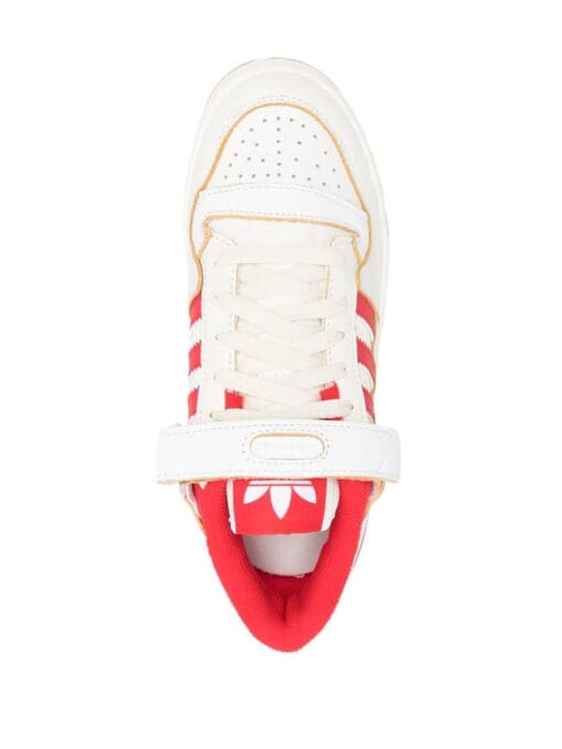 adidas  side-stripe leather sneakers - Image 4