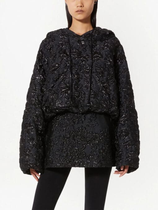 Valentino  floral jacquard hooded jacket - Image 3