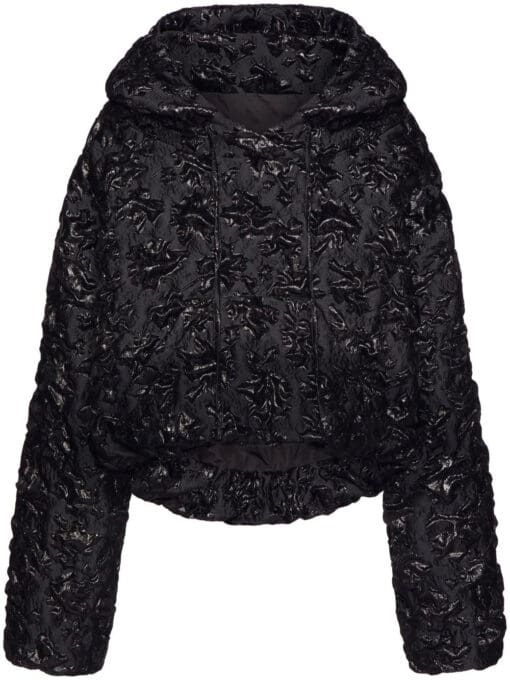 Valentino  floral jacquard hooded jacket