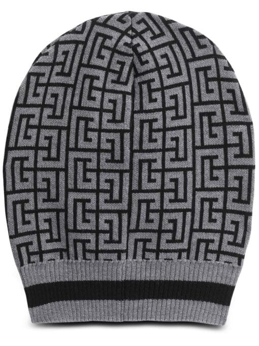 Balmain  monogram knit beanie