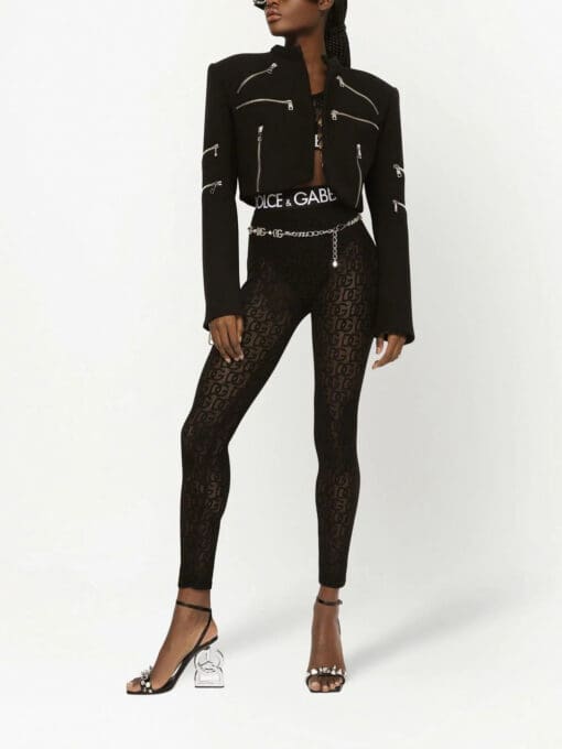 Dolce & Gabbana  zip-detail cropped jacket - Image 2