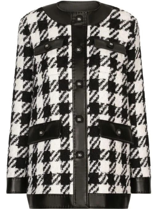 Dolce & Gabbana  houndstooth button-up jacket