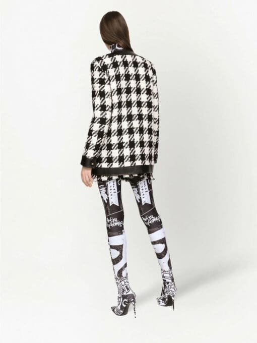 Dolce & Gabbana  houndstooth button-up jacket - Image 4