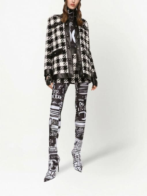 Dolce & Gabbana  houndstooth button-up jacket - Image 2