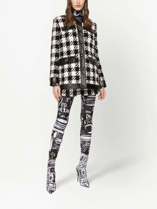 Dolce & Gabbana  houndstooth button-up jacket - Image 3