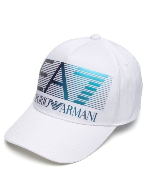 Ea7 Emporio Armani  iridescent logo-print cap