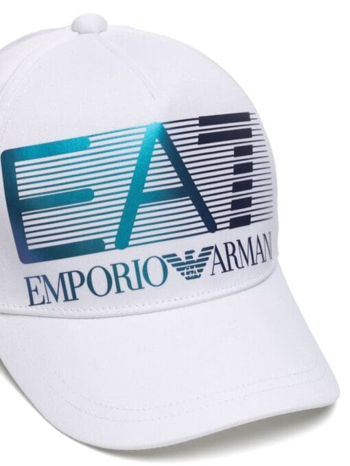 Ea7 Emporio Armani  iridescent logo-print cap - Image 2