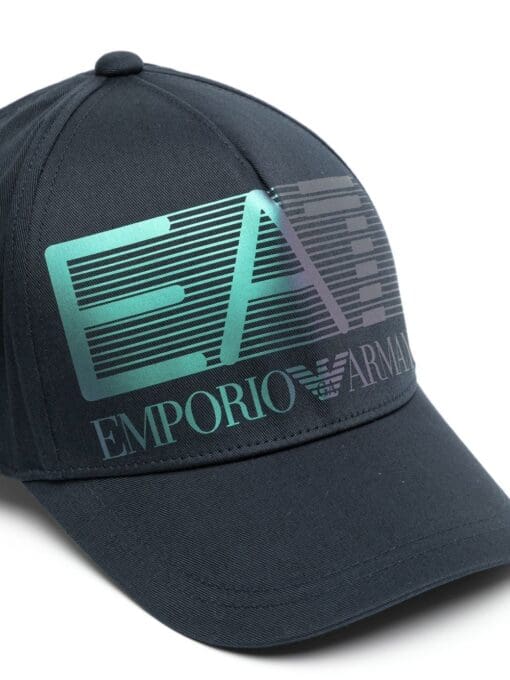 Ea7 Emporio Armani  iridescent logo-print cap - Image 2