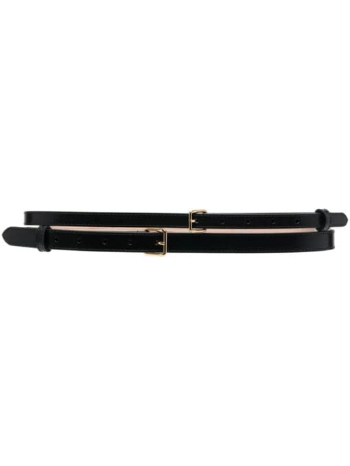 Alexander McQueen  Doubled leather belt