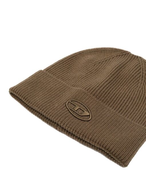 Diesel  ribbed embroidered-logo beanie - Image 2