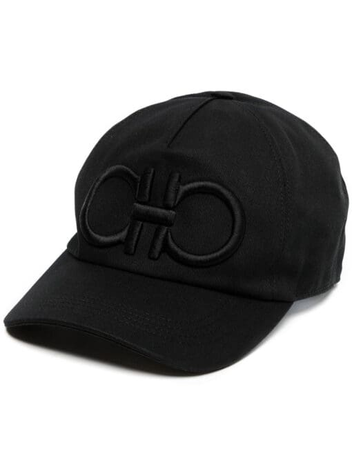 Ferragamo  Gancini logo-embroidered cotton cap