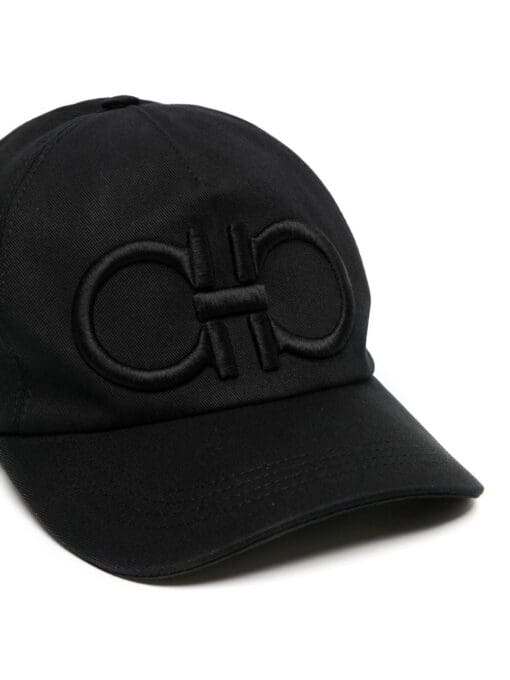 Ferragamo  Gancini logo-embroidered cotton cap - Image 2