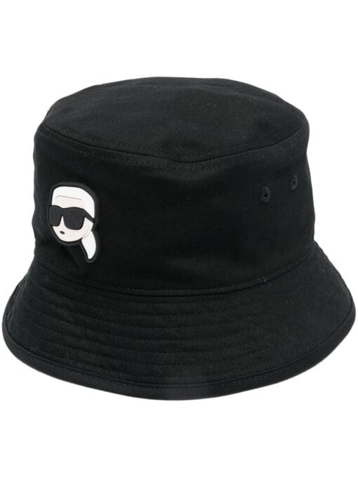 Karl Lagerfeld  logo-patch bucket hat