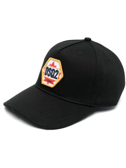 Dsquared2  distressed logo-patch baseball cap