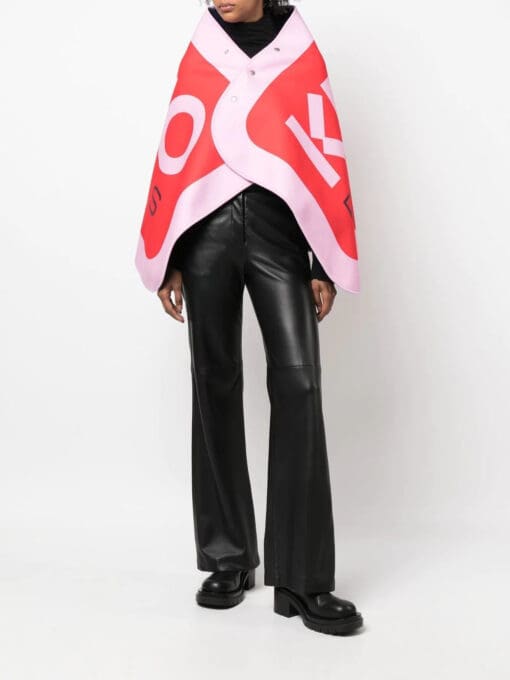 Kenzo  logo-print cape - Image 2