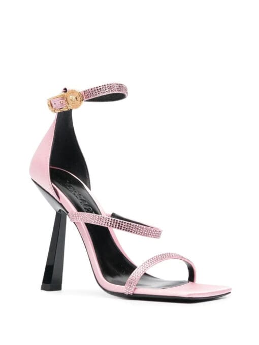 Versace  Crystal Safety Pin 125mm sandals - Image 2