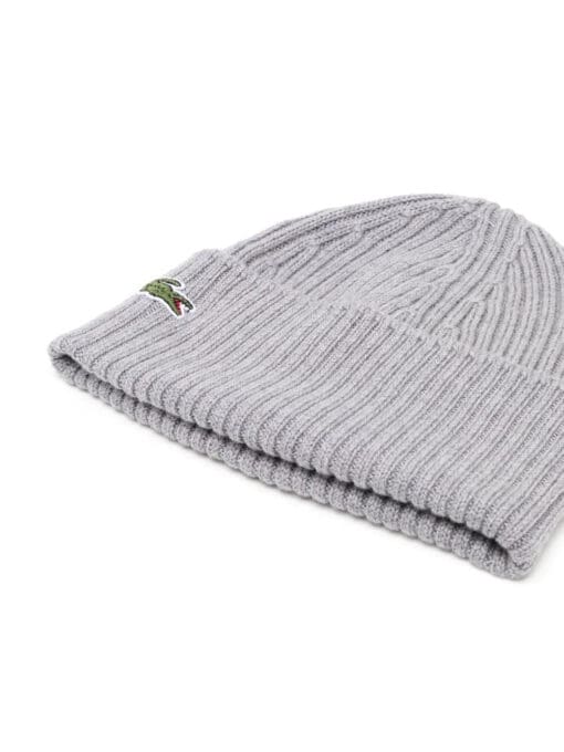 Lacoste  Crocodile-patch wool beanie - Image 2