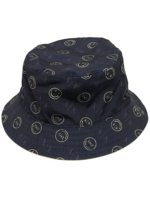 Armani Exchange  smiley-print bucket hat