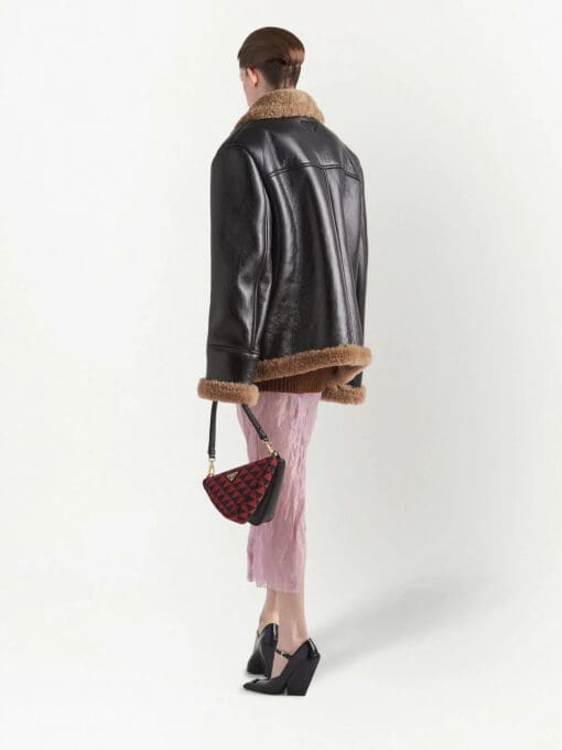 Prada  oversized shearling jacket - Image 3