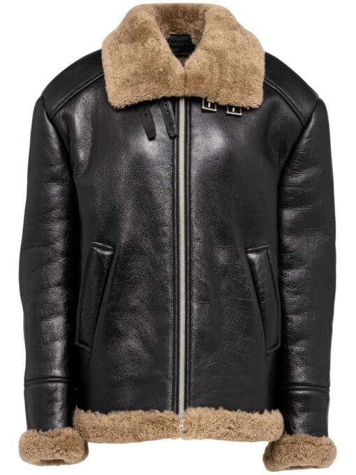 Prada  oversized shearling jacket