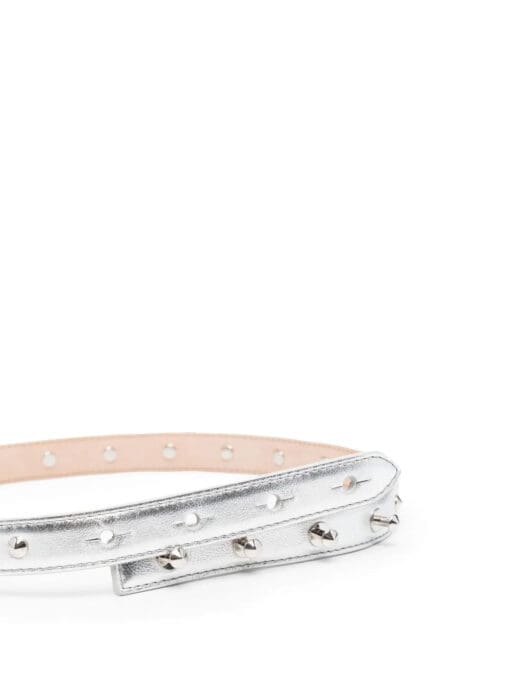 Alexander McQueen  metallic leather belt - Image 2