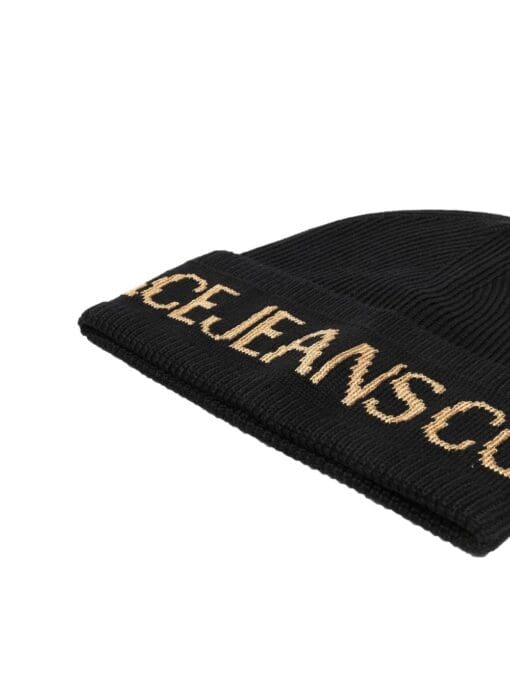 Versace Jeans Couture  intarsia-knit wool-blend beanie - Image 2