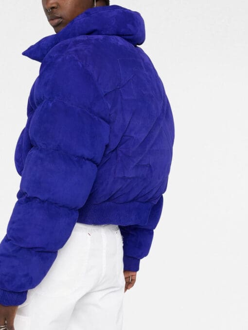 Off-White  cropped suede puffer jacket - Image 3