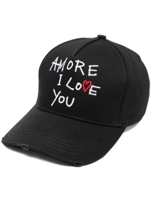 Dsquared2  Amore I Love You embroidered cap