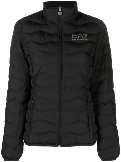 Ea7 Emporio Armani  logo-print puffer jacket